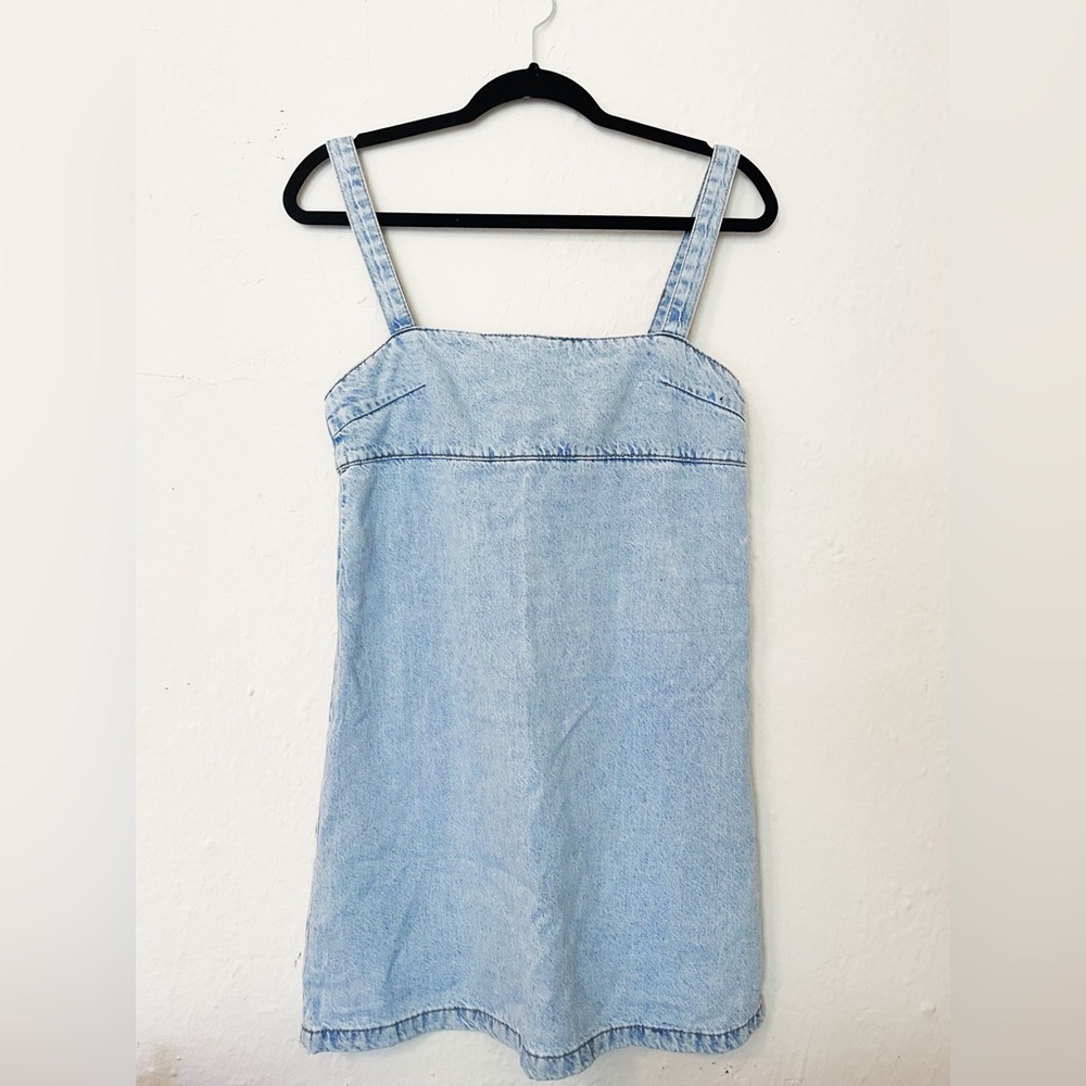Mango Lyocell Denim Mini Dress